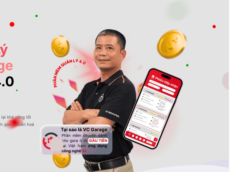 VC Garage - Phần mềm quản lý dịch vụ ô tô hiệu quả 6 quản lý dịch vụ ô tô