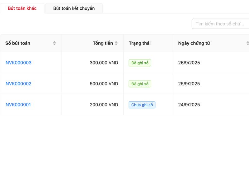 Phần mềm kế toán gara ô tô là gì? Lợi ích & chức năng của phần mềm 10 Quản lý sổ cái, bút toán kết chuyển