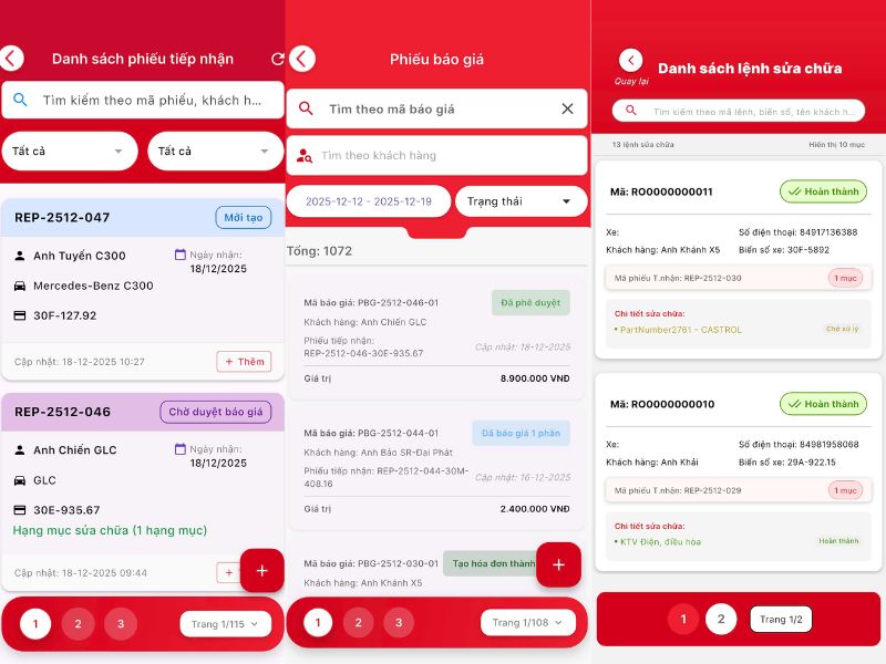 Quản lý xưởng: vận hành sửa chữa xoay quanh lệnh sửa chữa (RO)