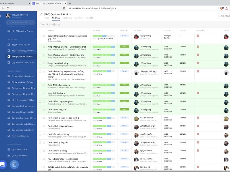 Phần mềm Base Workflow