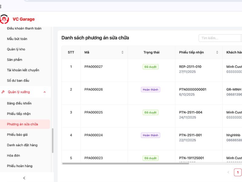 Đồng bộ quy trình tiếp nhận và xử lý sửa chữa