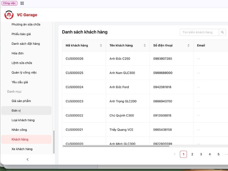 Quy định về bảo mật thông tin khách hàng cho gara ô tô 6 Dữ liệu khách hàng được lưu trữ tập trung, đầy đủ và nhất quán