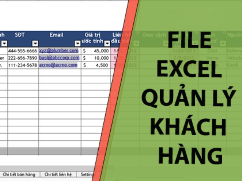 5 mẫu Excel quản lý khách hàng & Cách tối ưu cho xưởng gara 3 Excel quản lý khách hàng