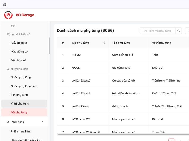 Quản lý gara ô tô: Chuẩn hóa quy trình để kiểm soát hiệu quả 7 Giảm thất thoát phụ tùng khi sửa chữa