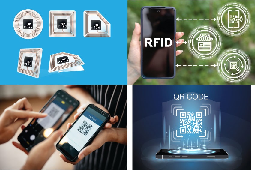 Mã vạch, QR code hoặc RFID