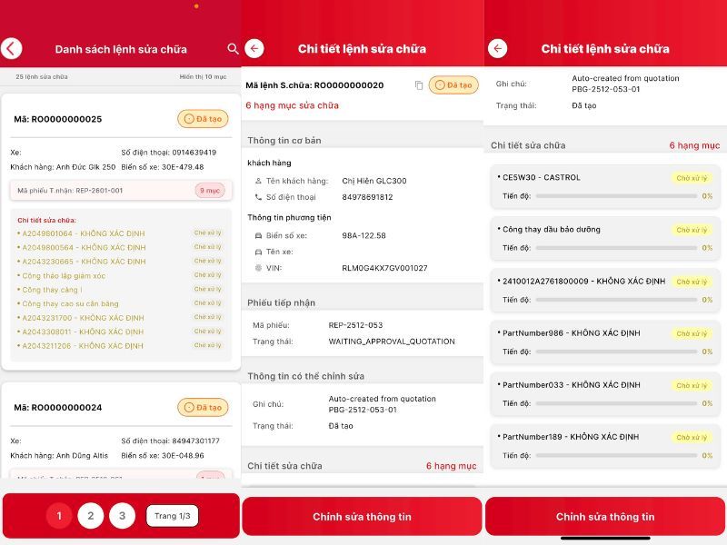 Mẫu lệnh sửa chữa xe ô tô: Các loại mẫu lệnh và cách sử dụng 5 Mẫu lệnh sửa chữa điện tử (phần mềm VC Garage)
