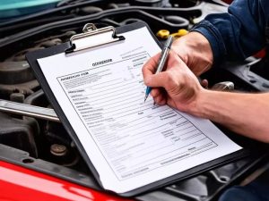 mẫu lệnh sửa chữa xe ô tô