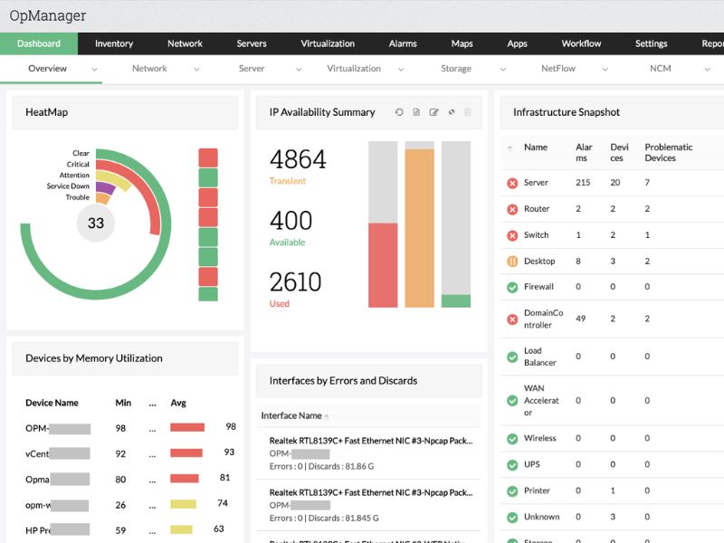 Top 7 phần mềm quản lý thiết bị cho gara ô tô tốt nhất 2026 10 Phần mềm ManageEngine