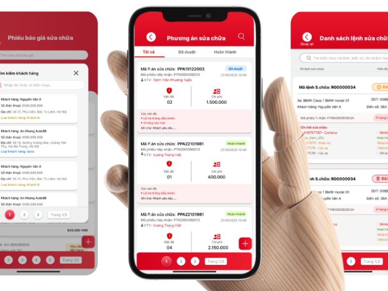 6 phần mềm quản lý dịch vụ sửa chữa gara ô tô tốt nhất 2026 3 Phần mềm quản lý gara ô tô VC Garage