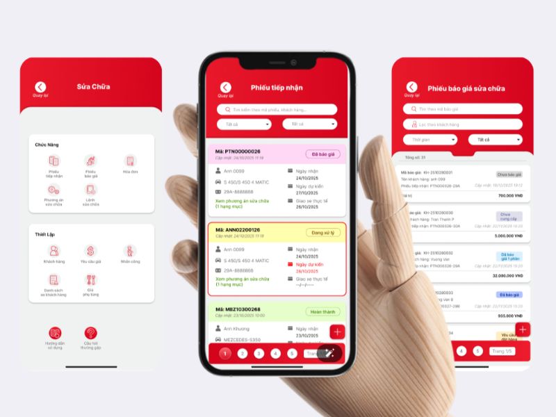 Top 7 phần mềm quản lý thiết bị cho gara ô tô tốt nhất 2026 5 Phần mềm VC Garage giúp quản lý thiết bị và lưu lịch sử sửa chữa thông minh