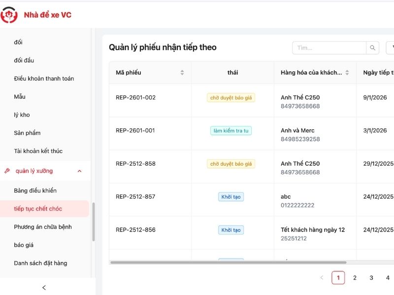 Quản lý ô tô là gì? Cách quản lý xe hiệu quả, tiết kiệm chi phí 4 Quản lý lịch bảo dưỡng và sửa chữa