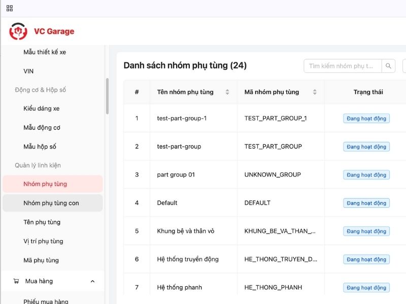 Quản lý gara ô tô: Chuẩn hóa quy trình để kiểm soát hiệu quả 5 Quản lý phụ tùng và vật tư