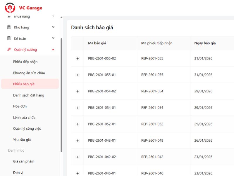 Top 6 phần mềm theo dõi tiến độ sửa xe ô tô tốt nhất 2026 4 Tiến độ được chủ động cập nhật ngay trên phần mềm