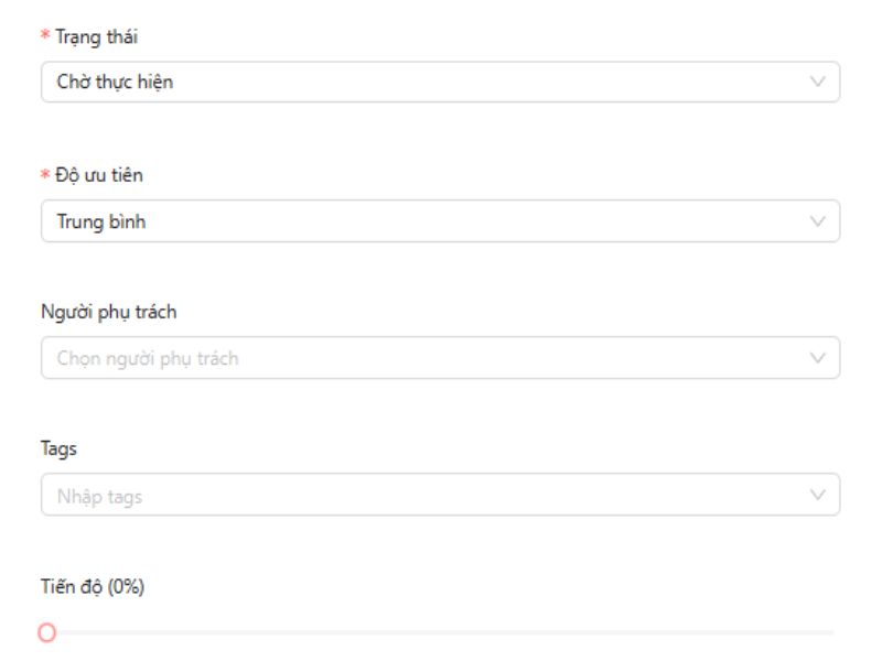 Tính năng theo dõi công việc phần mềm VC Garage còn có chức năng xem được người phụ trách của ca sửa