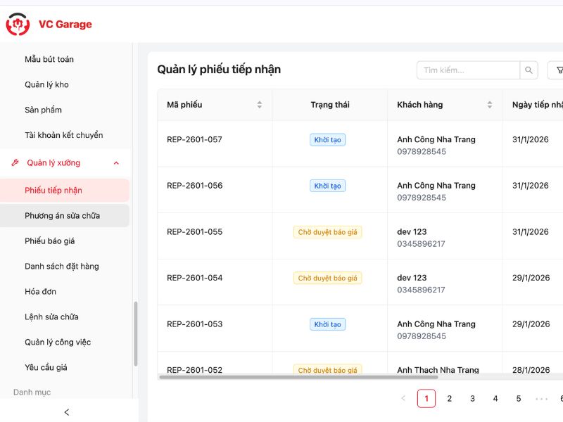 Báo giá dịch vụ chăm sóc xe