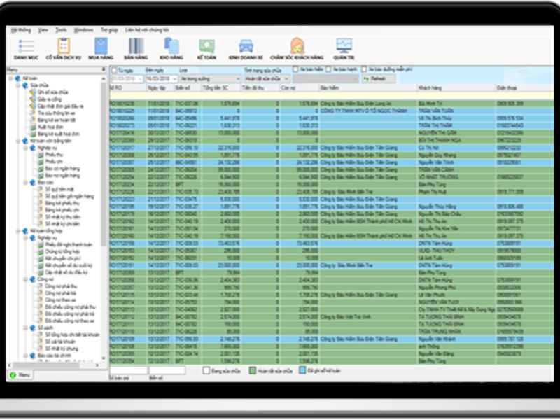 Carsoft – Phần mềm quản lý mua bán, sửa chữa ô tô