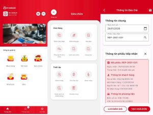 tạo báo giá sửa chữa ô tô