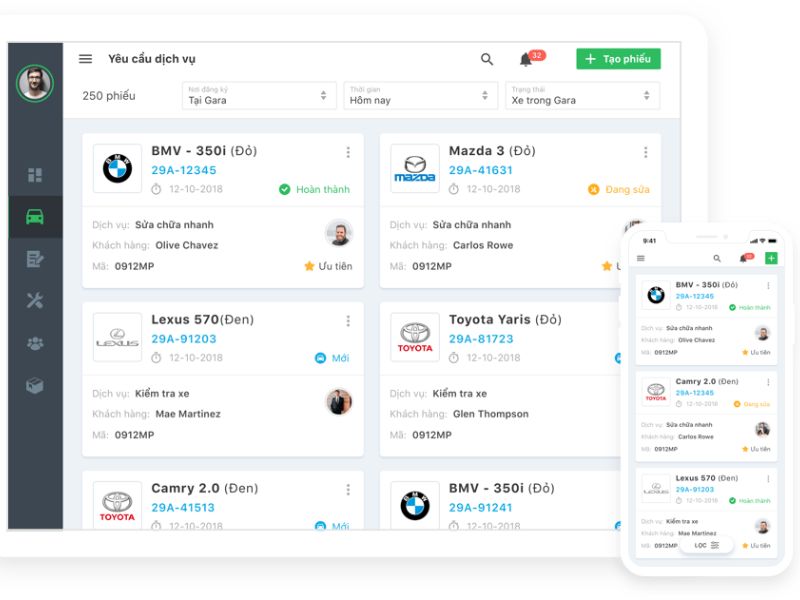 7 phần mềm quản lý thông tin khách hàng gara ô tô 6 Phần mềm Agara