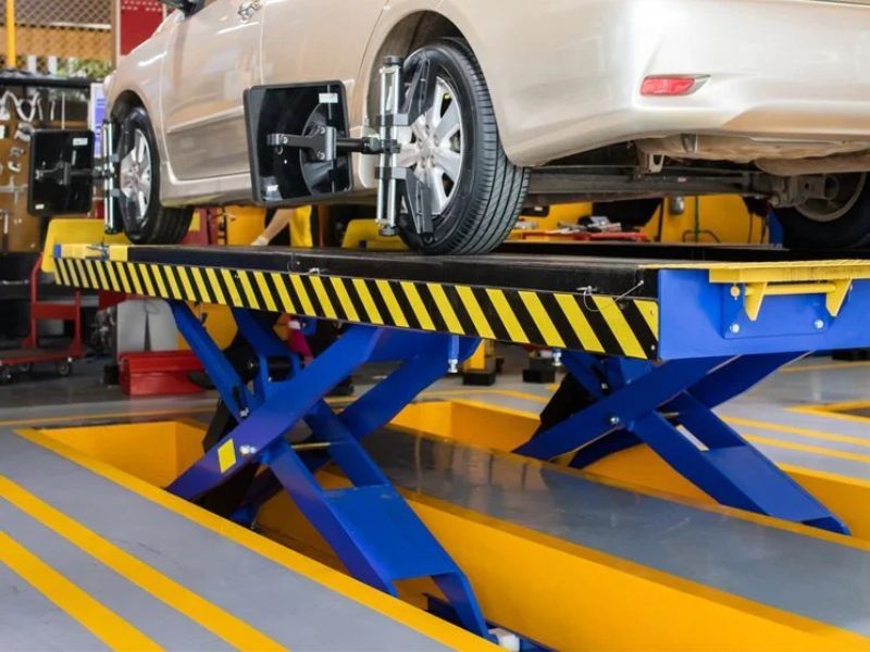 An toàn khi nâng hạ xe