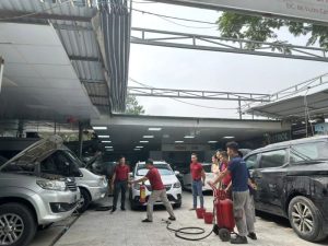 an toàn pccc xưởng ô tô 