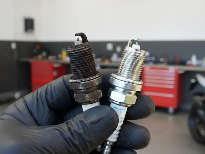 Bugi và dây curoa cũng cần được kiểm tra hoặc thay mới