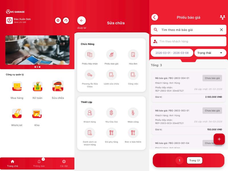 cách tạo báo giá sửa chữa ô tô nhanh