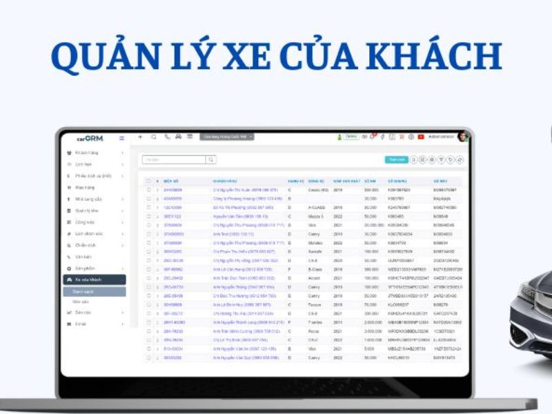 Phần mềm carCRM 