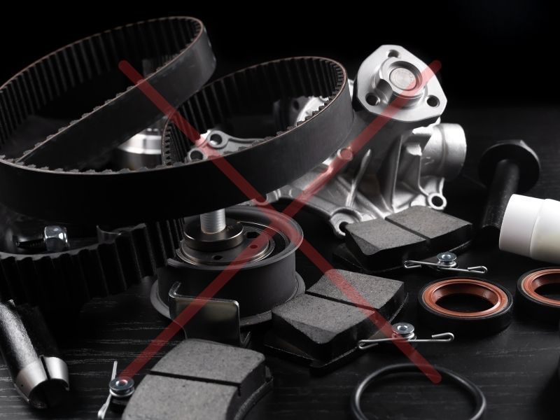 Gara mất khách do đâu & cách giữ chân khách hiệu quả 3 Gara dùng phụ tùng kém chất lượng dễ khiến cho xe giảm độ bền