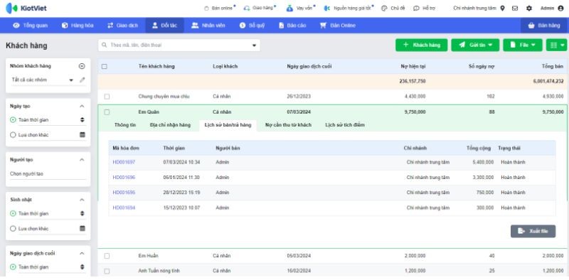 7 phần mềm quản lý thông tin khách hàng gara ô tô 5 Phần mềm KiotViet