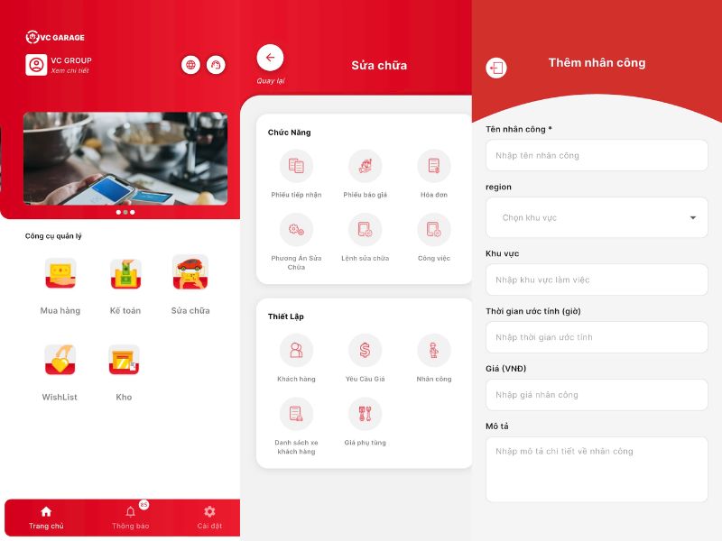 phần mềm cho cố vấn dịch vụ