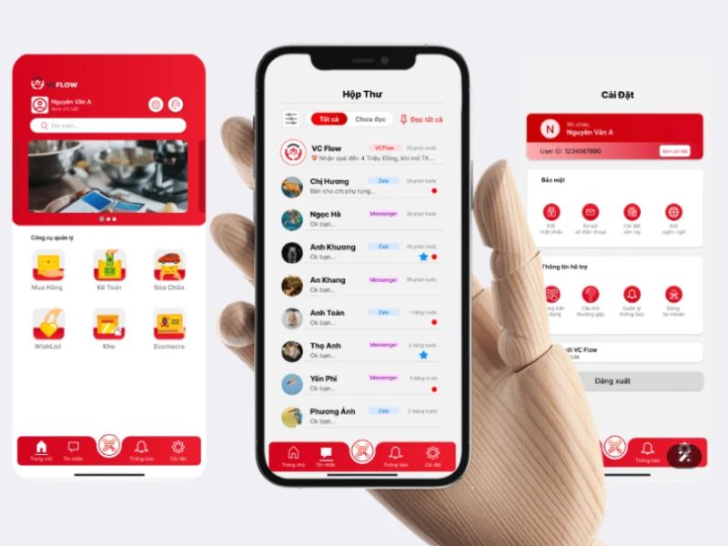 Tích hợp phần mềm để lưu thông tin khách hàng