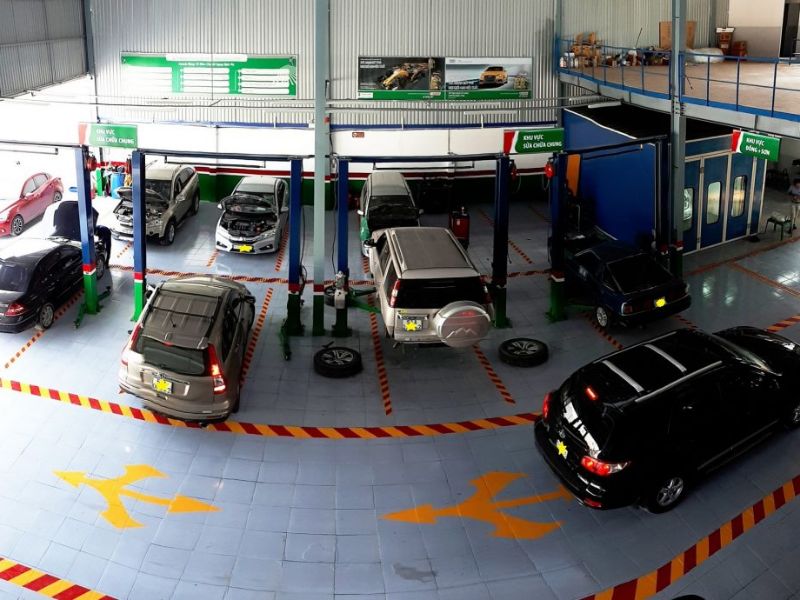 Gara vừa (5–10 thợ, 10–20 xe/ngày)