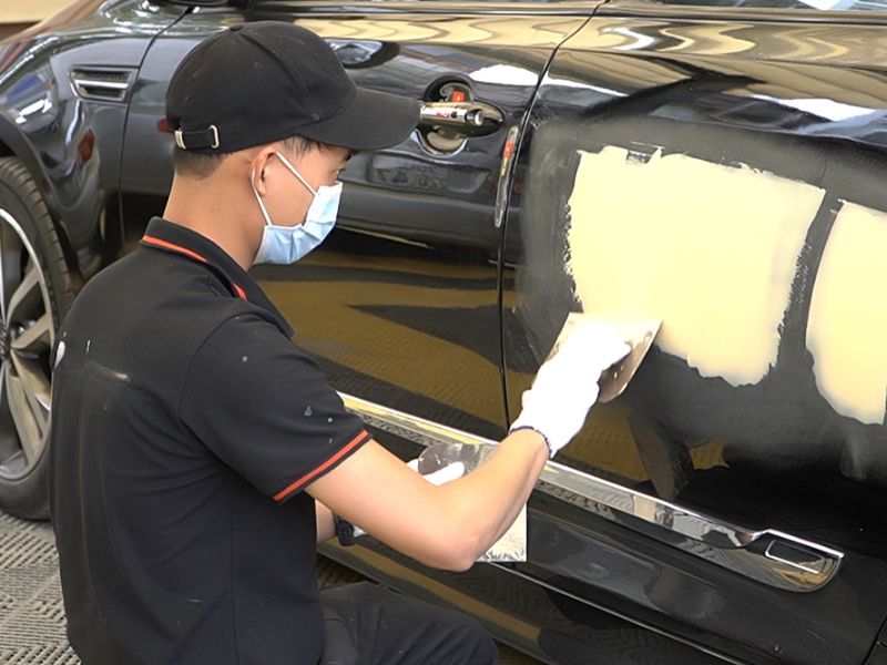 Gò đồng kết hợp bả matit