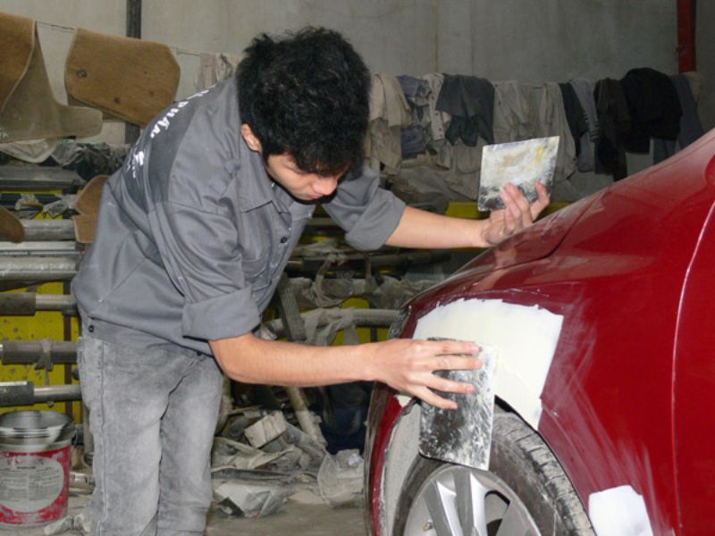 Quy trình gò đồng chuẩn tại gara