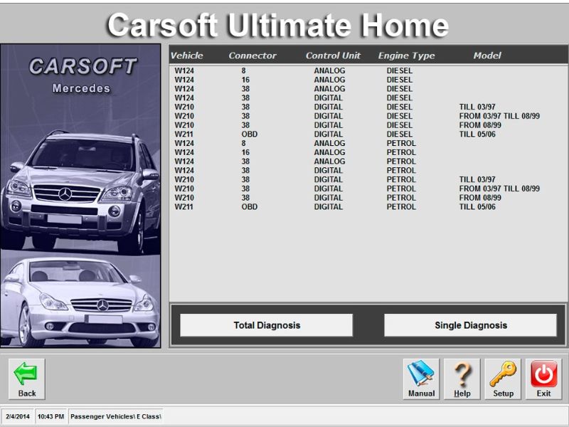 Tích hợp nhiều module trên phần mềm Car Soft