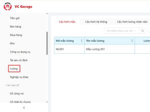 VC Garage - Cung cấp phần mềm quản lý tính lương cho gara