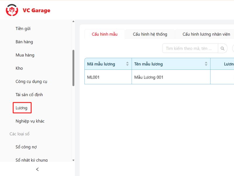 VC Garage - Cung cấp phần mềm quản lý tính lương cho gara 
