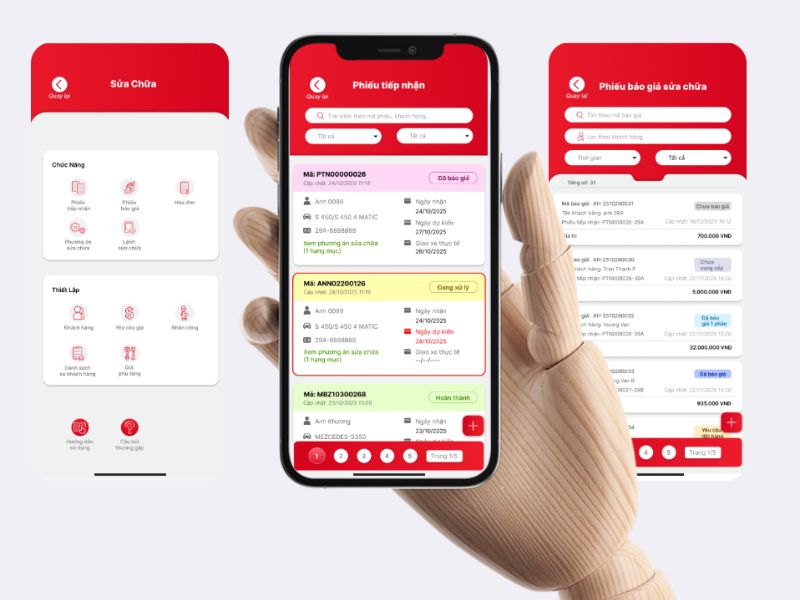 Phần mềm quản lý VC Garage