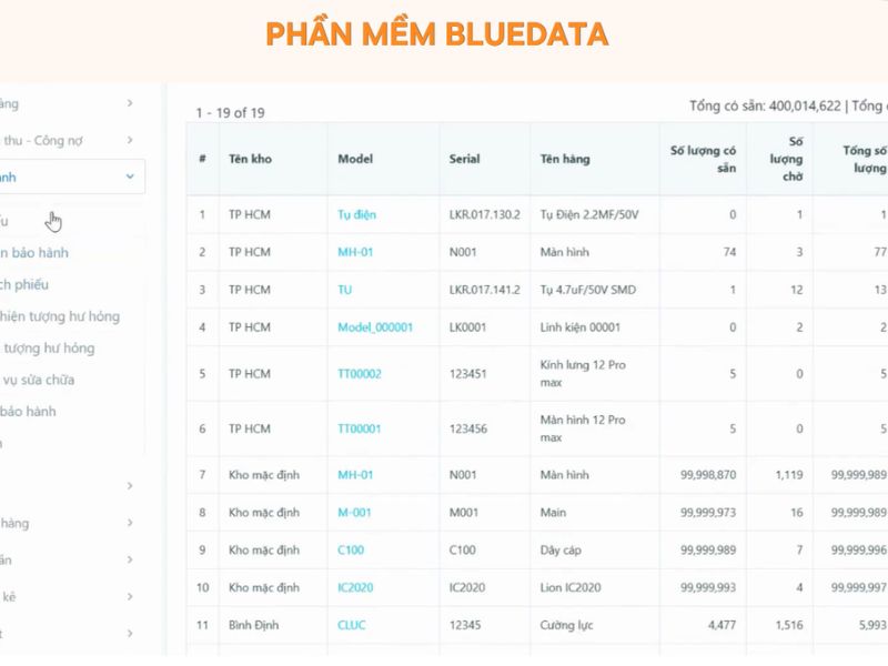 Phần mềm BlueData