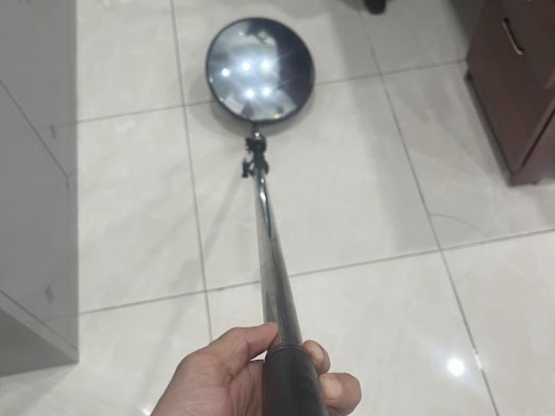 Mua gương cầu lồi kiểm tra gầm xe loại nào bền? 3 Gương cầu lồi cán cố định