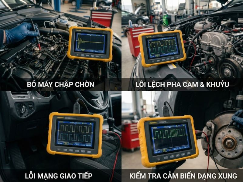 Máy hiện sóng Oscilloscope: Chức năng và các loại máy 2026 8 Khi nào nên dùng máy hiện sóng oscillscope