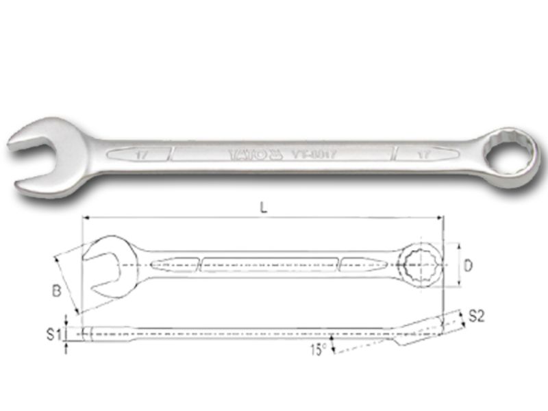 Đầu cờ lê kích thước 13mm